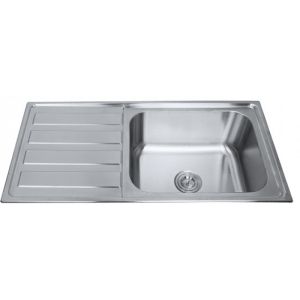 Кухненска мивка от алпака за вграждане ТЕМПИКО 100х50х24 см ICK 10050