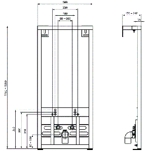 Структура за вграждане за окачено биде VIDIMA W589667