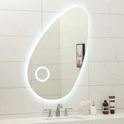 Огледало за баня с LED осветление и увеличително огледало CLOUD 70х120 см ICL 1808
