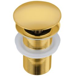 Златен матиран клик сифон за мивка за баня без преливник BALNEO A BRUSH GOLD