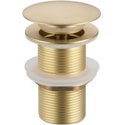 Златен матиран клик сифон за мивка за баня без преливник BALNEO A BRUSH GOLD