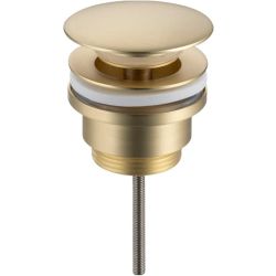 Луксозен златен матиран клик сифон за мивка за баня BALNEO D BRUSH GOLD