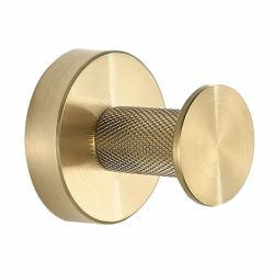 Златна матирана единична закачалка за баня REA MODERN BRUSH GOLD 6606A