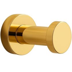 Златна единична закачалка за баня BALNEO QUBE-3 GOLD