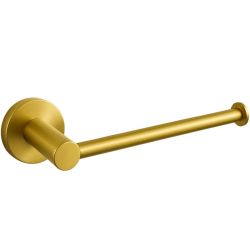 Златна матирана поставка за тоалетна хартия без капак BALNEO QUBE BRUSH GOLD
