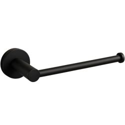 Черна поставка за тоалетна хартия без капак BALNEO QUBE BLACK