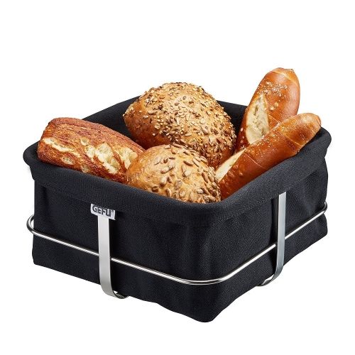 GEFU Панер за хляб BRUNCH - квадратен, черен