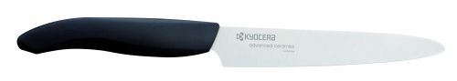 KYOCERA Керамичен нож за домати - бяло острие/черна дръжка - 12,5 см