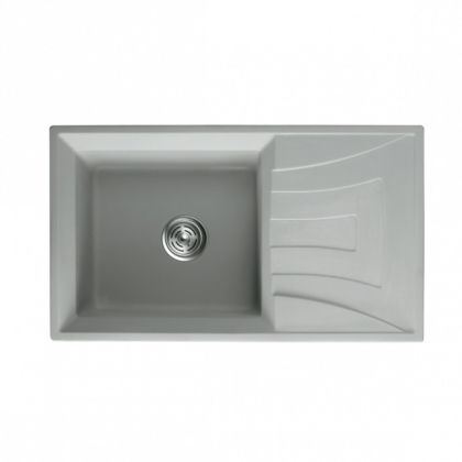 Гранитна кухненска мивка 78х50х20 см сива ICSG 8104 GRAY