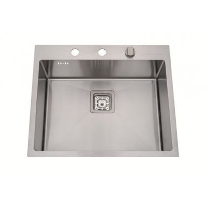 Кухненска мивка от неръждаема стомана за вграждане 60х50х20 см ICK 6052