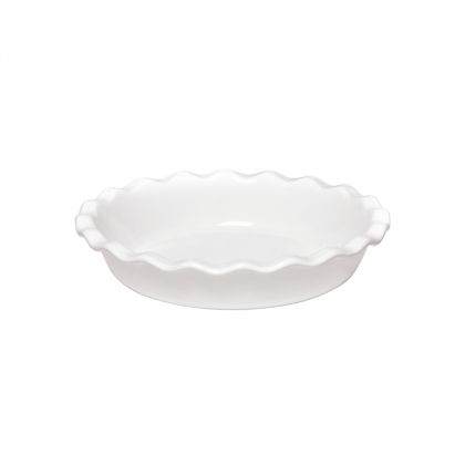 EMILE HENRY Керамична форма за пай "PIE DISH" - Ø26 см - цвят бял