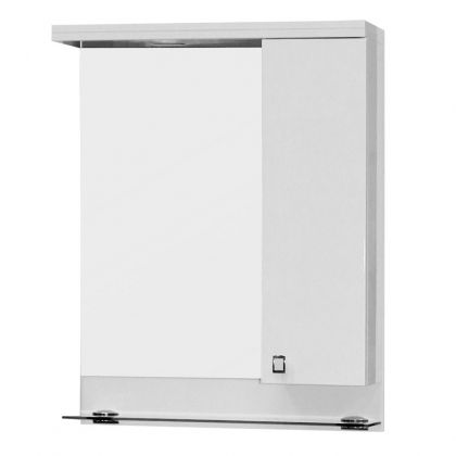 Шкаф за баня от PVC горен АТИНА 55 см с осветление
