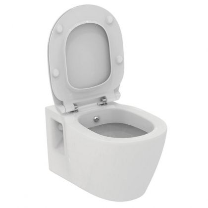 Стенна тоалетна чиния с вградено биде CONNECT с ултратънка седалка IDEAL STANDARD E781901