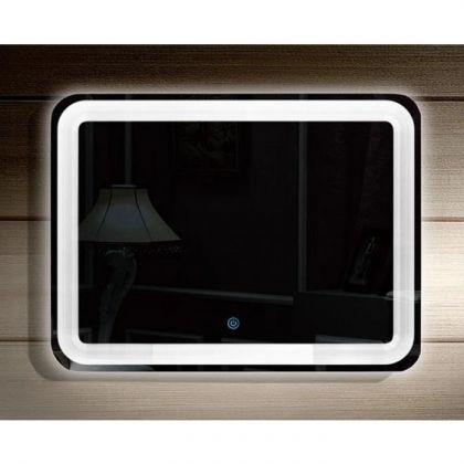 Огледало за баня с LED осветление 80х60 см с функция против изпотяване