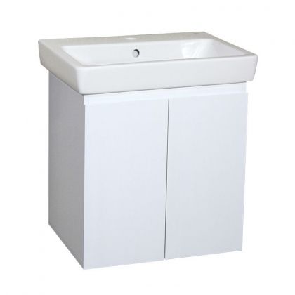 Окачен долен шкаф за баня от PVC СИМПЛИ-М 50 см