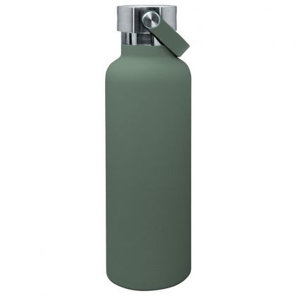 Nerthus Спортна бутилка с дръжка 750 мл - цвят маслинено зелен