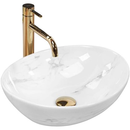 Мивка за плот SOFIA NATURE MARBLE 41х35 см
