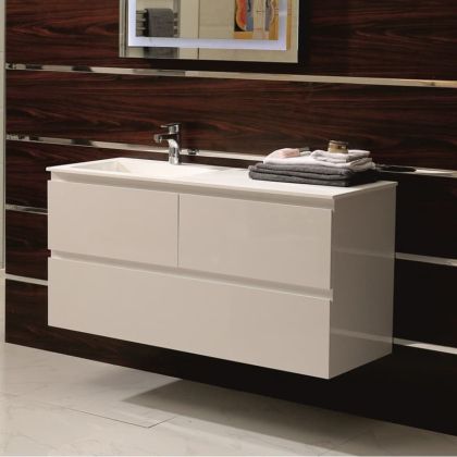 Шкаф за баня от PVC 120 см ICP 12038 с десен плот