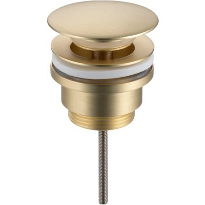 Луксозен златен матиран клик сифон за мивка за баня BALNEO D BRUSH GOLD