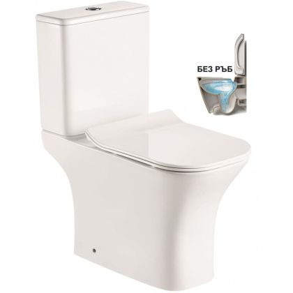 Моноблок с вертикално оттичане ТАЙРА RIMLESS ICC 7837S UF