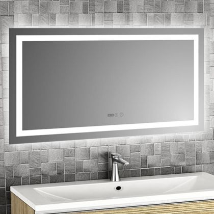 Огледало за баня с LED осветление 120х60 см ICL 1795