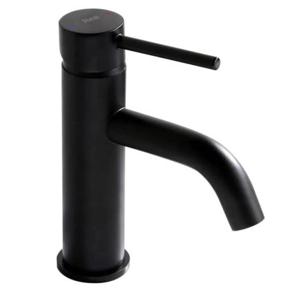 Черен смесител за мивка за баня LUNGO BLACK