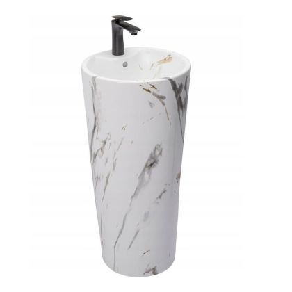 Свободно стояща мивка за баня BLANKA MARBLE 40х40 см