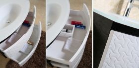 Шкаф за баня от PVC 80 см ICP 8055
