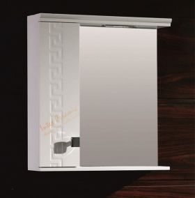 Шкаф за баня от PVC огледален горен с LED осветление СПЕНСЪР 50 см ICMC 1355-50S