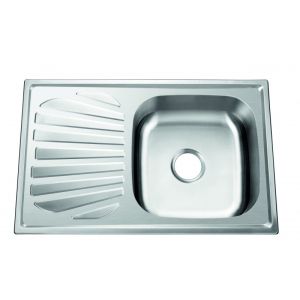Кухненска мивка от алпака за вграждане ТЕМПИКО 80х50х22 см ICK 8022