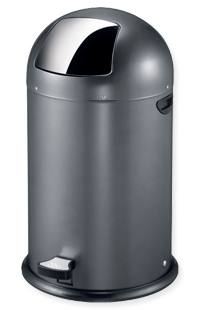 EKO Кош за отпадъци с педал “KICK CAN“ - 33 литра - сив