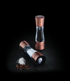 COLE & MASON Комплект мелнички за сол и пипер “DERWENT“ - 19 см - с механизъм за прецизност - цвят мед