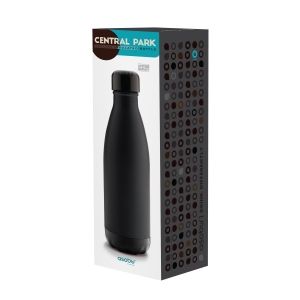 Двустенна термо бутилка с вакуумна изолация “CENTRAL PARK“ - 500 мл - цвят златиста/сребриста