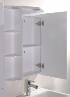 Шкаф за баня огледален горен с осветление 55 см ICMC 2000-55