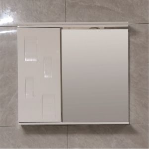 Шкаф за баня от PVC огледален горен с LED осветление ДАФНИ 65 см ICMC 1355-65