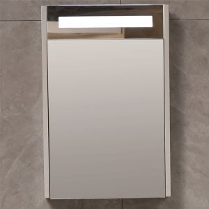 Шкаф за баня от PVC огледален горен 38 см с LED осветление ICMC 4650-40
