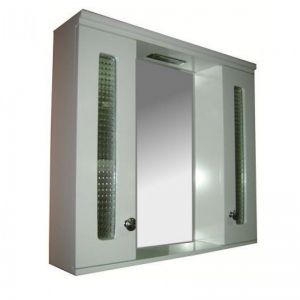 Шкаф за баня огледален горен 60 см с LED осветление ICMC 1045-60