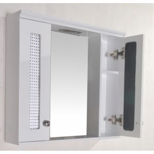 Шкаф за баня огледален горен 60 см с LED осветление ICMC 1045-60