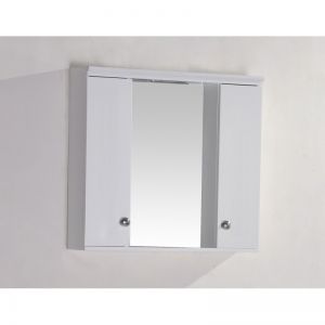 Горен огледален шкаф за баня от PVC с LED осветление 60 см ICMC 1044-60