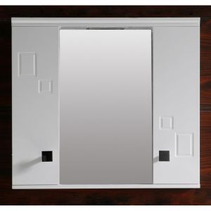 Шкаф за баня от PVC огледален горен с LED осветление 60 см ICMC 1034-60