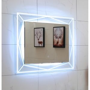 Огледало за баня с LED осветление АРИЛЕНА 80х60 см ICL 1502