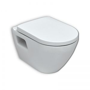 Стенна тоалетна чиния SMART 48 см и седалка със забавено падане SEREL SM12SC