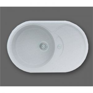 Гранитна кухненска мивка 78х50х20 см бяла ICSG 8310 W