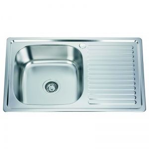 Кухненска мивка от алпака за вграждане 80х50х18 см ICK 8050 PF R TAMPICO