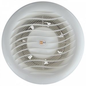 Двустепенен вентилатор за баня и тоалетна ММВ100-2S 100 мм бял