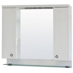 Горен шкаф за баня от PVC горен АНГАРА 80 см с осветление