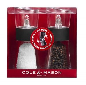 COLE & MASON Комплект мелнички за сол и пипер “FLIP“ - 15,4 см - черни