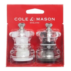 COLE&MASON Комплект мелнички за сол и пипер “BUTTON“ - 6,5 см