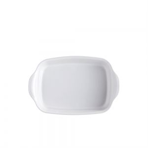 EMILE HENRY Керамична правоъгълна форма за печене " SMALL RECTANGULAR OVEN DISH" - 30х19 см - цвят бял