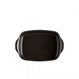 EMILE HENRY Керамична правоъгълна форма за печене " SMALL RECTANGULAR OVEN DISH"- 30х19 см - цвят черен